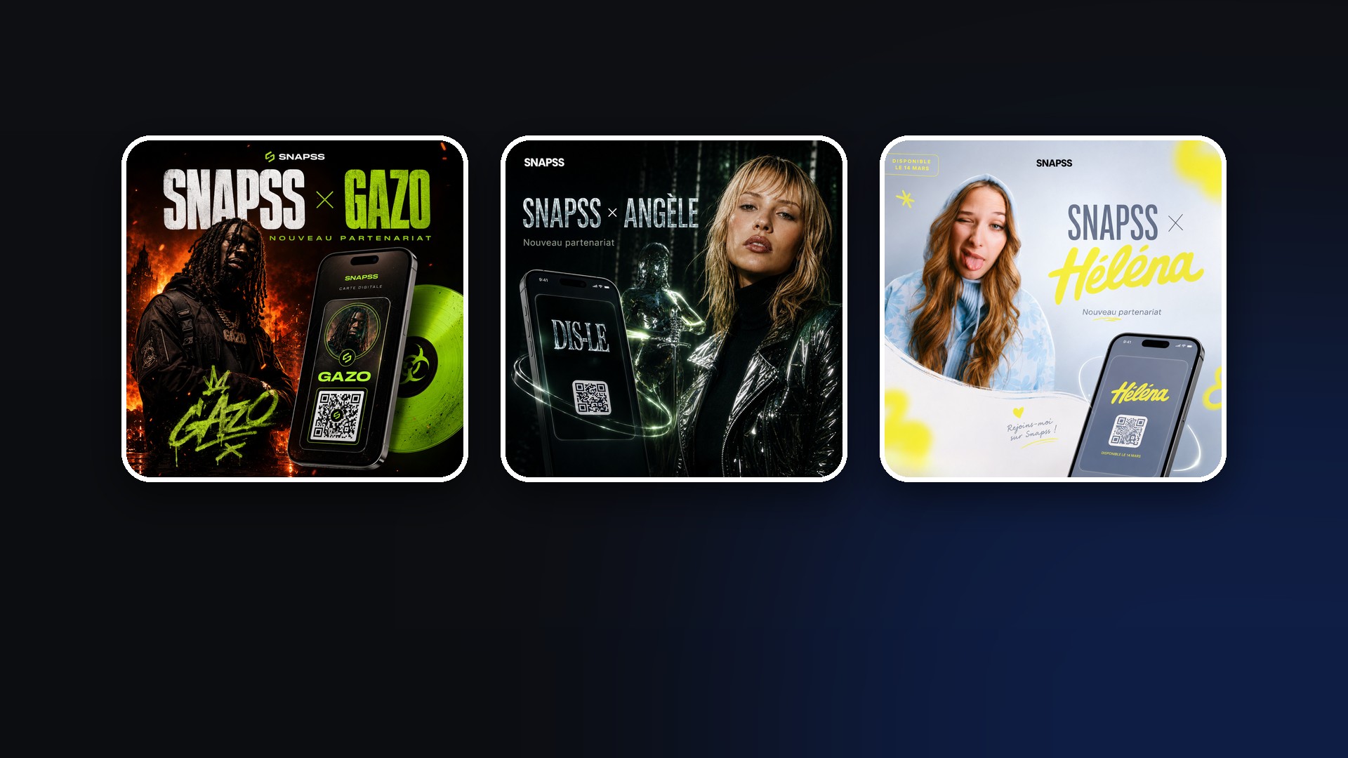 Digital fan card: how Gazo, Angèle and Héléna build fan loyalty with Snapss