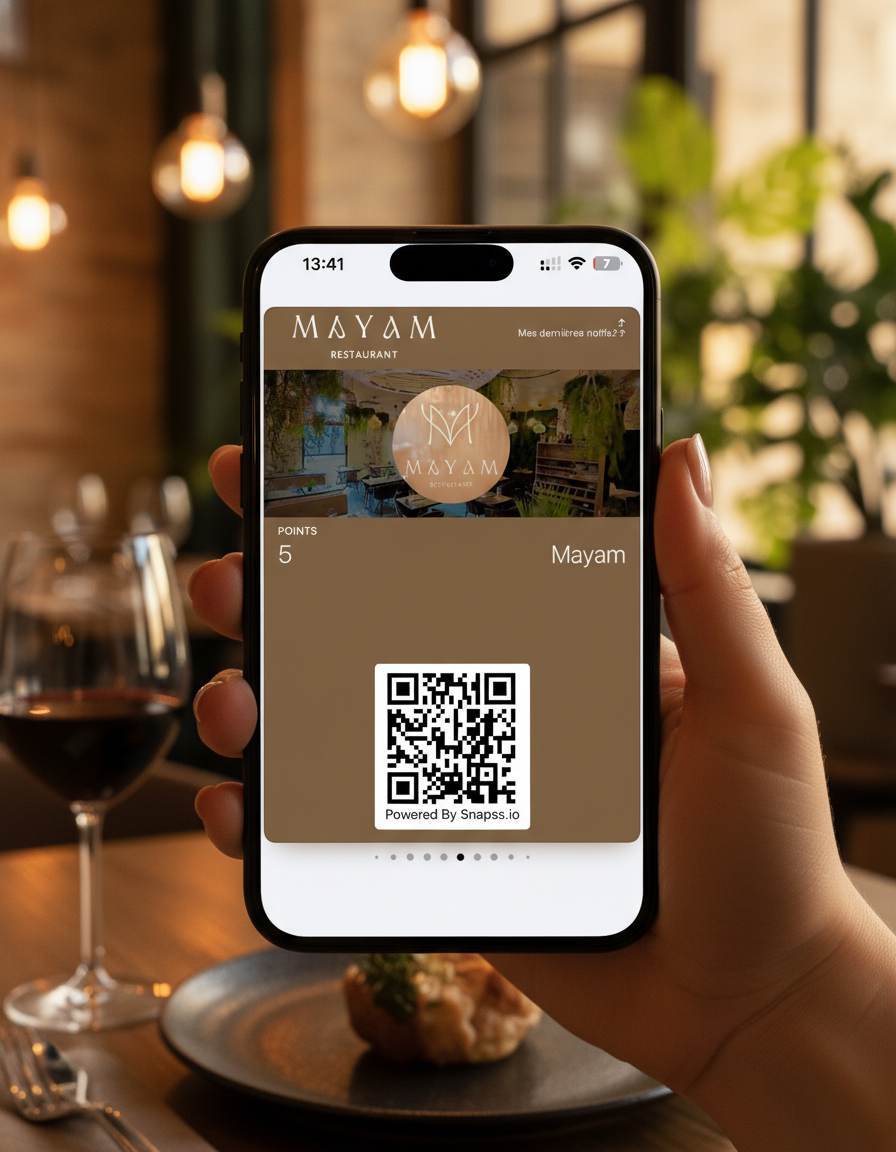 Carte fidélité Mayam dans Apple Wallet — Snapss