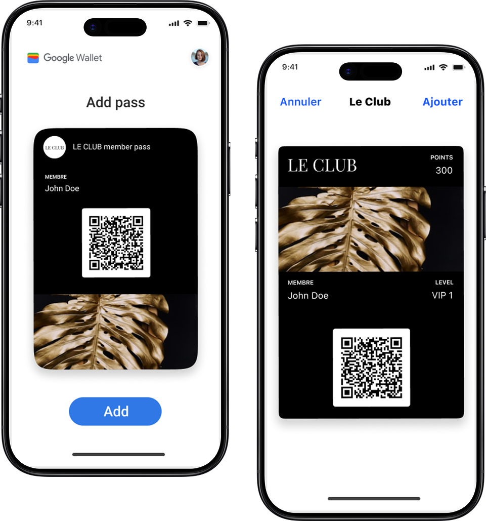 Google Wallet & Apple Wallet