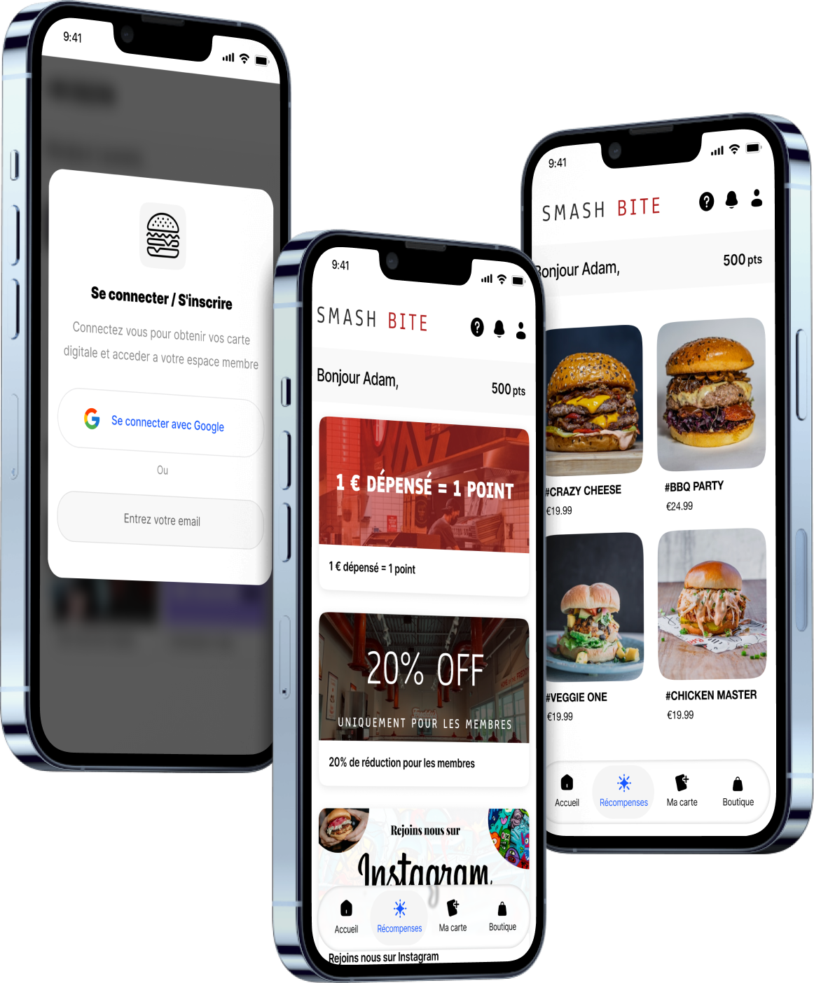 Web app fidélitity on mobile