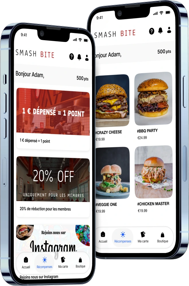 Web app fidélitity on mobile