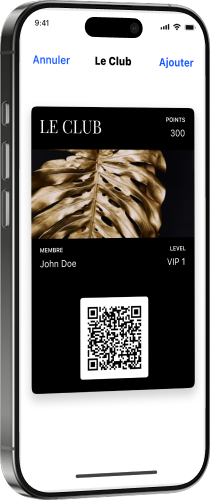 iPhone Wallet ajout carte