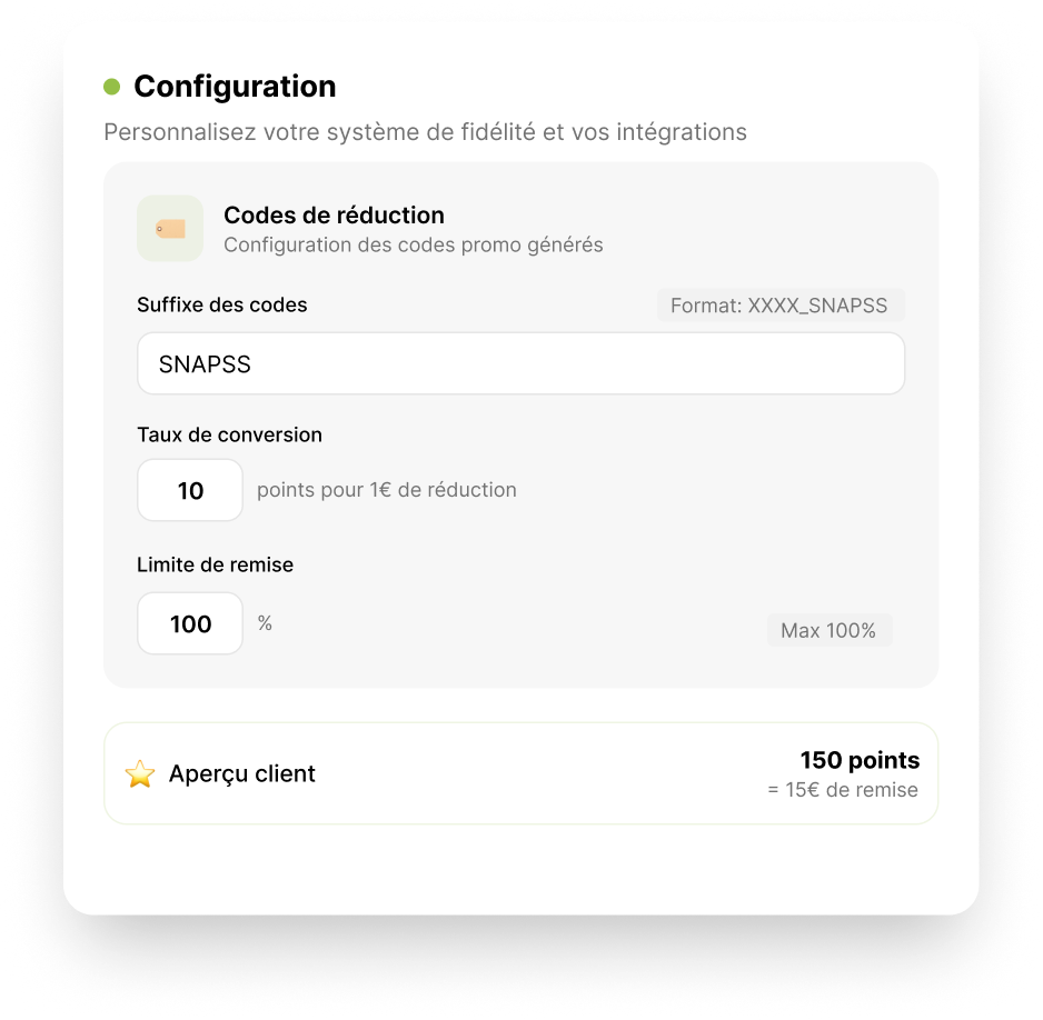 Configuration Snapss